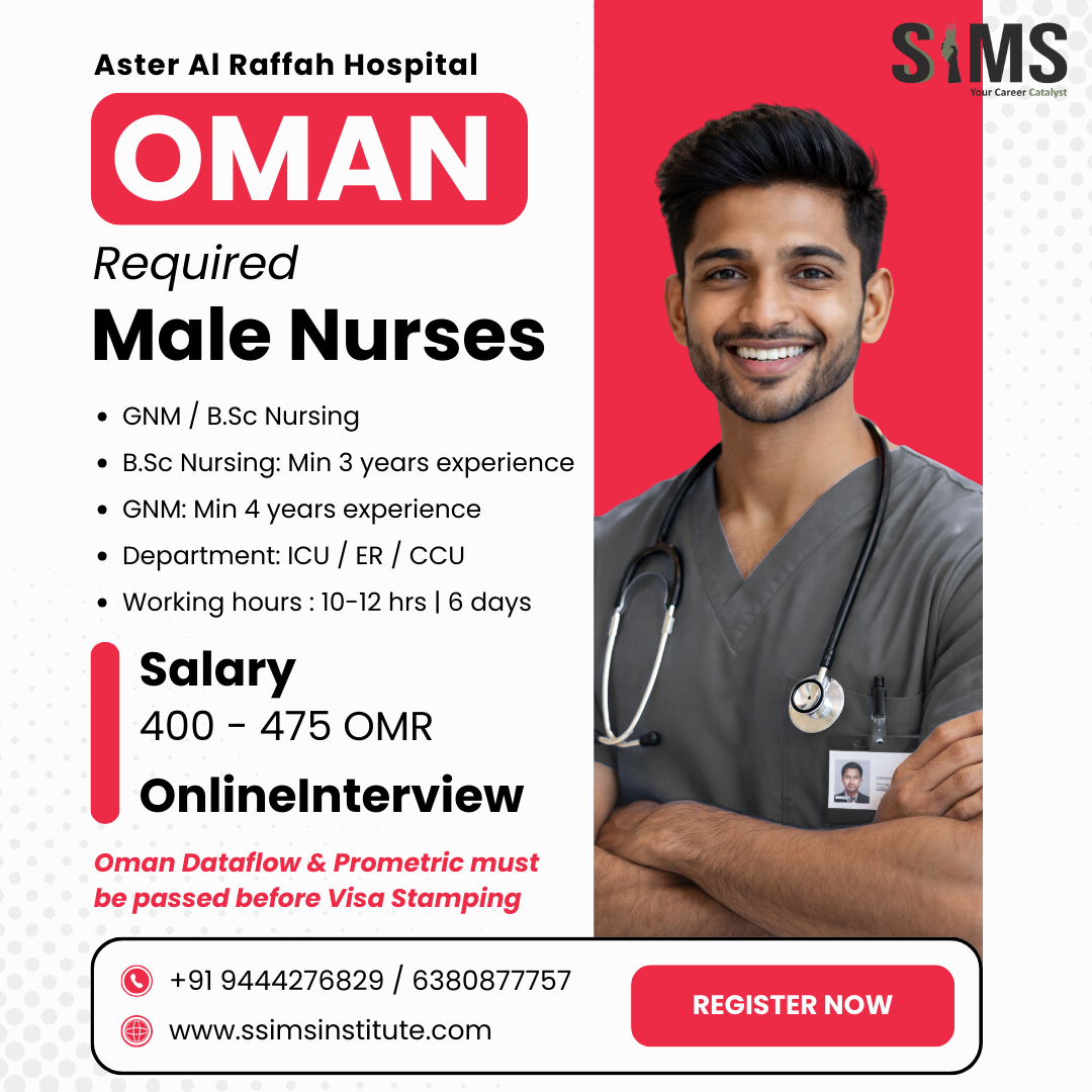 Male Nurse – ICU / ER / CCU (Oman) — Gulf job poster